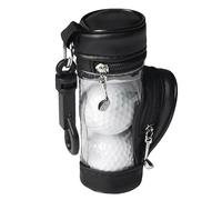 aqxreight Balles de et Tees Pochette Sac étui de Rangement Support avec 3 Balles et 3 Tees Ensemble la Poche de Deux Matériaux de qualité Conception en PVC Durable Haute Principale Pochette de