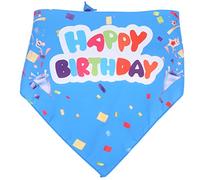 aqxreight Bandana pour Animaux de Compagnie en Coton Bandana de Salive d'anniversaire Respirant Accessoires pour Animaux de Compagnie pour Fête d'anniversaire de ChienBallon Rose Taille Libre