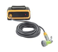 aqxreight Batterie au Lithium Pompe de Puisard Rechargeable Auto Amorçage Double Pompe À Eau pour Arrosage sur Le Terrain (Prise UE)