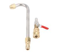 aqxreight Batteuse de Laveuse de Pression Incurvée avec Soupape à Billes pour Connecteur de 1/4 de Pouce, Idéal pour Le Nettoyage des Gouttières et Les Zones Difficiles à Atteindre (90°)