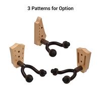 aqxreight Beech Wood Guitar Wall Mount Hangre avec des Barres de Support en Fer pour Le Violon Guitare Acoustique électrique Mandoline Ukuléle (Cintre-2)