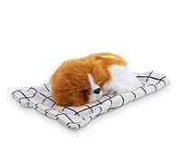 aqxreight Belle Simulation Animal Poupée en Peluche Chiens Endormis Enfants Jouets en Peluche avec Son Argile Blanc Tampon en Tissu sont Tab Li Simulation Animal DollStuffed ToysPeluche en (#2)