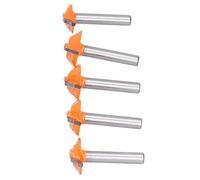 aqxreight Bit de Routeur de Tige de 6 Mm pour le Brouillage de la Porte du Bois de Viol et de Coupe 5pcs