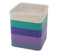 aqxreight Boîte de Rangement des Pièces de Montre de Montre à 5 Calques pour Les Pièces de Mouvement de Mouvement des Composants à Vis en Différentes Formes (Rectangle)