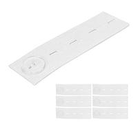 aqxreight Boucle d'extension de Ceinture, Bouton d'extension de Ceinture de maternité, Bouton 'allongement élastique Noir (White)