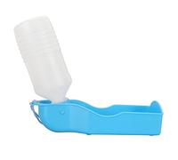 aqxreight Bouteille pour Animaux de Compagnie de 300 ML avec Longe pour Chiens et Chats - Design Léger et Résistant au Glissement (Blue)