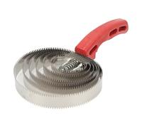 aqxreight Brosse à Poils de Cheval en Acier Inoxydable, 6 Tours, pour soulager Les démangeaisons, pour Les chèvres, Le bétail, Les Vaches et Les ânes