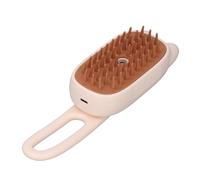 aqxreight Brosse à Vapeur pour Animaux de Compagnie, Brosse de Toilettage Rechargeable pour Chat et Chien, à Eau avec Poignée pour Perdre le Bain, Beige, Ce Qui en Fait le Toilettage pour