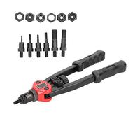 aqxreight BT605 Ensemble de Riveteuses Manuelles en Alliage de Fer avec Mécanisme Rotatif pour Outil de Libération Rapide des écrous pour l'automobile, la Construction et la Réparation de la Maison