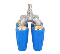 aqxreight Buse de Nettoyeur Haute Pression 4 en 1 Bleue, Rotative à 360 °, 4000 Psi, Connecteur Rapide de 1/4 Pouces, Buse Turbo pour Nettoyeur Haute Pression pour la Graisse du Sol du Véhicule