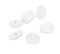 aqxreight Buttons de Réglage de Guitare en Acrylique Ensemble - 6 PCS Machine Heads for Tuning (Perles blanches ovales)