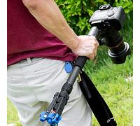 aqxreight C-333 + M-1 Canne d'alpinisme pour Trépied Monopode Télescopique Extérieur Portable en Fibre de Carbone pour Appareil Photo Numérique Longueur Maximale 50 à Cm 5 et Monopode Léger