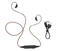 aqxreight Câble Adaptateur Bluetooth OFC PVC Bluetooth 5.3 Cordon Adaptateur de Remplacement pour écouteurs avec Micro et Contrôle du Volume pour Casque 2 Broches 0,78 Mm
