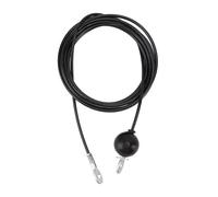 aqxreight Câble de Poulie de Fitness pour Le Gymnase de Gymnase de Remplacement en Acier Corde Filaire 5m / 16,4 Pieds de Remplacement Noir Exercice d'exercice de Fitness