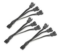 aqxreight Câble Séparateur de Ventilateur à 4 Broches à 3 Extension du Connecteur pour le Refroidissement amélioré du PC et l'optimisation du Flux d'air