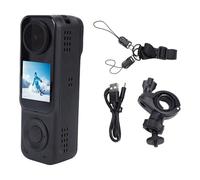 aqxreight Caméra DV 4K Double Objectif Avant et Arrière avec WiFi, écran Vlog de 1.53 Pouces, pour Le Cyclisme et Les Voyages, Stabilisation électronique de l'image