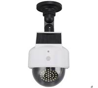 aqxreight Caméra Factice Solaire de sécurité Extérieure, Caméras de Surveillance Simulées à énergie Solaire avec Lumière LED