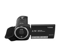 aqxreight Caméscope de Caméra Vidéo 50MP avec écran Rotatif de 2,8 Pouces, Résolution de 2,7k, Zoom Numérique 16x, Voyant Avant et Microphone Externe, Selfies, Stabilisation, (128GB)