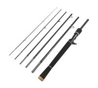 aqxreight Canne à Pêche 6 Pièces Canne à Pêche Spinning/Casting Ultralégère à de Voyage avec Sac de Rangement Facilite Le Transport en 6 Pièces Le Magasin Est en Fibre de Carbone Poteau Léger de