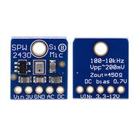 aqxreight Capteur de Microphone MEMS en Silicium Module de Détection Sonore Haute sensibilité pour Les Projets d'enregistrement et d'échantillonnage FFT SPW2430 3.3 5 V Conception Compacte