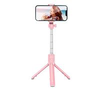 aqxreight Capturez Chaque Instant avec Notre Bâton de Selfie Télescopique Portable et Notre Trépied avec Une Télécommande en Rose (Pink)