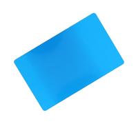 aqxreight Card Business Card Cartes de Visite Vierges Vierges Mark 50 Pièces 5 Couleurs Vierges Impressionnantes Marque Gravée en Métal Lisse Cartes de Visite d'affaires (Blue)