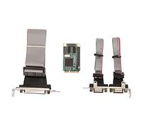 aqxreight Carte d'extension Parallèle Série PCIe Combo 6 Go 2 Ports RS 232 Broches PCI vers Imprimante Port LPT Carte d'extension Control Automation S PCIe Combo Serial Parallel Expansion CardPCIe