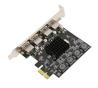 aqxreight Carte d'extension PCIE vers USB 4 Ports USB 3 0 5 Gbps Contrôleur de Hub USB3 0 Auto-alimenté Haute Vitesse pour Les Ports Activés Carte d'extension PCI PCIE vers USBCarte PCI USBUSB 3 0