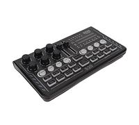 aqxreight Carte Son sans Fil BT5.0 MODES de Réduction du Bruit Carte de Mixage Sonore Réglable avec Lumière Colorée pour Live Studio DC5V1A Noir Votre Chant Vous MODES 12 1 Réglage Voix Anti-course