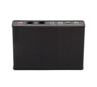 aqxreight Carte Son USB 6 Canaux 48 KHz Taux d'échantillonnage Lecture Analogique Enregistrement Carte Son Externe pour PC Ordinateur Portable Ordinateur Unique USB Votre et Externe 5 Cartes (Black)