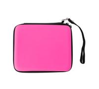 aqxreight Cas de Transport 2DS avec 8 Emplacements de Jeu de Jeu Hard Eva Protective Shell Porte de Voyage Portable pour Console et Accessoires (Rose)