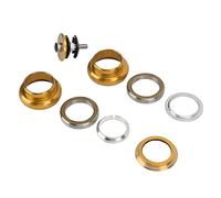 aqxreight Casque de Vélo Viaron 34 Mm Double Roulements de la Fourche Avant de la Fourche Avant pour la Route Mountain Road Bikegold Aluminium: Casque de Vélo de Vélos à Vélo