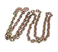 aqxreight Chaîne Double Chape Crochet de Saisie 10 Pieds de Longueur G70 Mn Chaîne de Transport en Acier pour la de Remorquage Assure et Ad ChainTrailer ChainTransport ChainWorking Load Logging