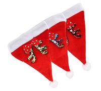 aqxreight Chapeau de Nouvel An 2022 Joyeux Noël Chapeau de Vacances Bois Bowknot de Père Noël Décor de Vacances pour Enfant Adulte pour et Super Apporte Agréable et pour Est Parfait Ce de Femme un