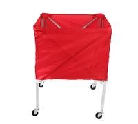 aqxreight Chariot de Sport Pliable avec 4 Roues - Stockage de Grande capacité pour Le Basket-Ball, Le Football et Le Volleyball