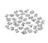 aqxreight Chaussures en PVC avec Lettres et Chiffres, Accessoires Décoratifs pour Enfants, Sabots Colorés Qui Ne Se Décolorent Pas, Sandales, Baskets, Cadeaux Scolaires de Fête, 37 Pièces (WHITE)