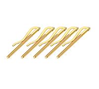 aqxreight Clamp/Holder de 5pcs pour Le Portefeuille en Acier électrolité avec Un Support de Trésorerie Strong Spring 85 Mm en 4 Finitions (Gold)