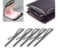 aqxreight Clamp/Holder de 5pcs pour Le Portefeuille en Acier électrolité avec Un Support de Trésorerie Strong Spring 85 Mm en 4 Finitions (Black)