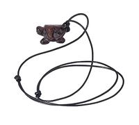 aqxreight Collier Pendentif en Cristal Semi-pierres Bijoux de Forme Sculptée à la Main pour la Méditation de Guérison œil Jaune (Type 1)