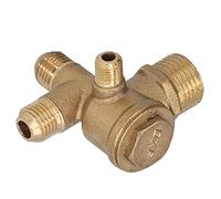 aqxreight Composants de Remplacement de Valve Accessoire de Clapet Anti-retour à Double Tuyau à 4 Voies en Laiton10x14x14x20 5 Mm / 0 4x0 55x0 55x0 8 Pouces Non Requis en Cas de Dommage de la