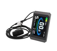 aqxreight Compteur d'affichage de Vélo électrique avec écran Couleur SM Line, Panneau LCD pour compatibilité, Interface USB et visibilité Jour et Nuit, Panneau de Commande ABS pour Modifications de