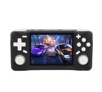 aqxreight Console de Jeu Portable Rétro avec écran HD de 3,5 Pouces, Appareil de Jeu Portable Prenant en Charge Plusieurs émulateurs pour Les Jeux, Design Rouge Transparent, Stockage de 64 Go pour