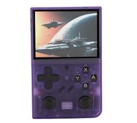 aqxreight Console de Jeu Rétro Portable Console de Jeu Vidéo Portable avec écran de 3,5 Pouces avec Joysticks 3D Petite Carte Mémoire de 64 Go pour Enfants Orange et Technologie OCA Complète (#11)