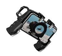 aqxreight Contrôleur de Jeu Mobile avec Boutons Mécaniques Manette de Jeu Ergonomique pour Appareils de 4,7 à 6,5 Pouces Contrôle amélioré à Quatre Doigts pour l'action de