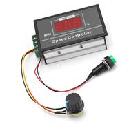 aqxreight Contrôleur de Vitesse de Moteur DC 6-60V 12V 24V 36V 48V 30A PWM DC, Interrupteur de Démarrage et d'arrêt, Contrôleur de Moteur Simple et Facile à Utiliser, fabriqué avec une Carte, Est