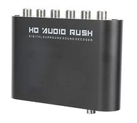 aqxreight Convertisseur de Décodeur Optique Numérique Coaxial à Analogique DTS 5.1CH pour Home Cinéma PC DVD avec Sortie Multicanal (Hôte + USB + fibre optique)