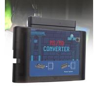 aqxreight Convertisseur de Jeu Universel MS vers MD pour 5 3 2 Mega Drive - Jouez aux Cartouches en Toute simplicité (Noir Transparent)