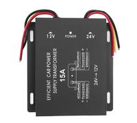 aqxreight Convertisseur de Tension 24 V 12V DC CONTRÔLE CONVERTISSEMENT Volt Convertisseur 12V d'alimentation pour Véhicules avec Surcharge de Courte-Circuit (15A)