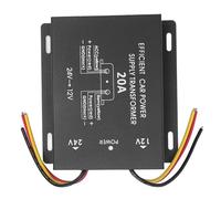 aqxreight Convertisseur de Tension 24 V 12V DC CONTRÔLE CONVERTISSEMENT Volt Convertisseur 12V d'alimentation pour Véhicules avec Surcharge de Courte-Circuit (20A)
