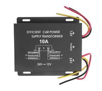 aqxreight Convertisseur de Tension 24 V 12V DC CONTRÔLE CONVERTISSEMENT Volt Convertisseur 12V d'alimentation pour Véhicules avec Surcharge de Courte-Circuit (10A)